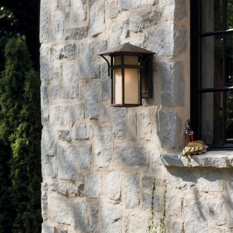 Harbor Outdoor Wall Lantern, Non-Energy Saving/Non-Dark Sky, Small, Anchor Bronze