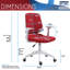 Chaise de bureau à hauteur ajustable et dossier moyen