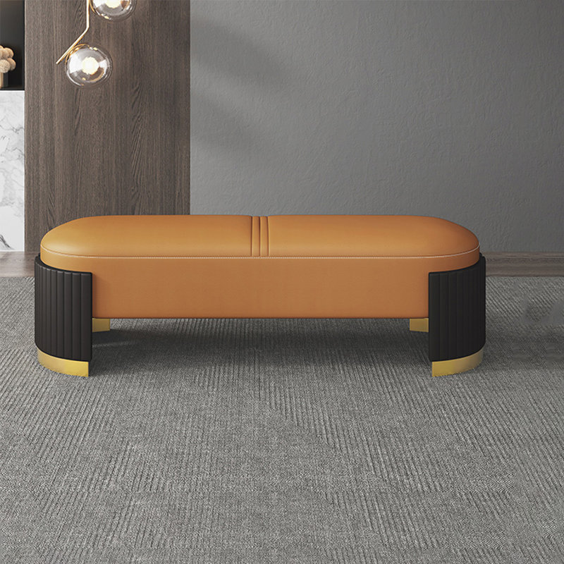 Light luxury, first class bed stool, Orange
