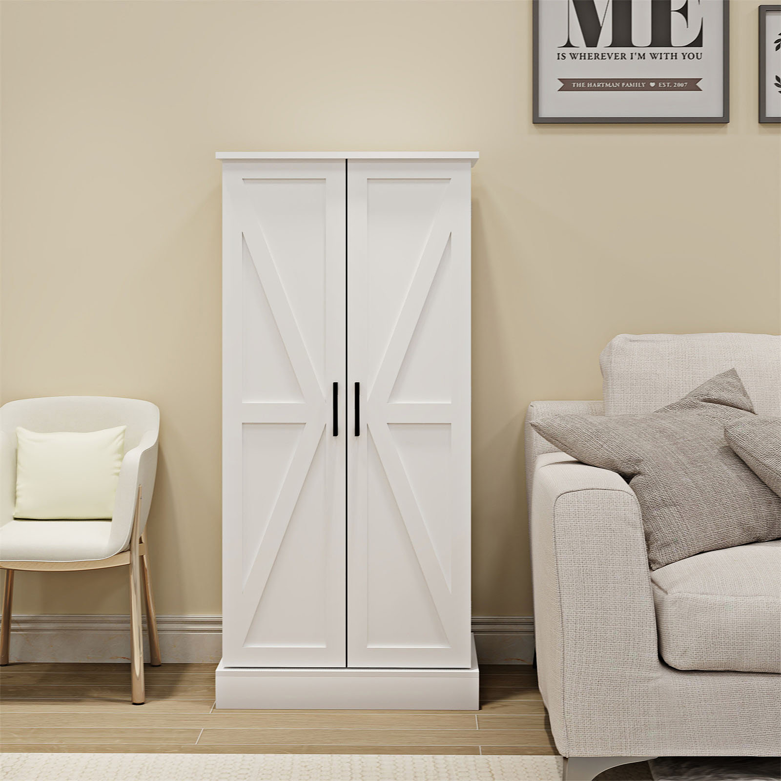 Ophelia & Co. LED Kitchen Pantry Buffet Cupboards Sideboard