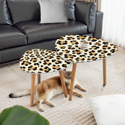 Ensemble de 2 tables basses gigognes Triangle