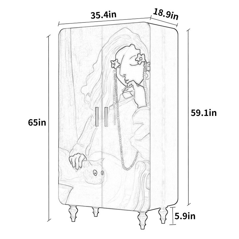 Garde-robe simple et luxueuse moderne