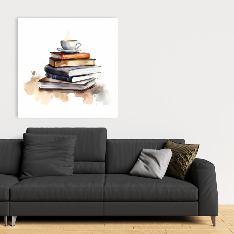Livres apaisants - Toile rouge pour la chambre à coucher