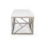 Banc en cuir et acier Plymouth