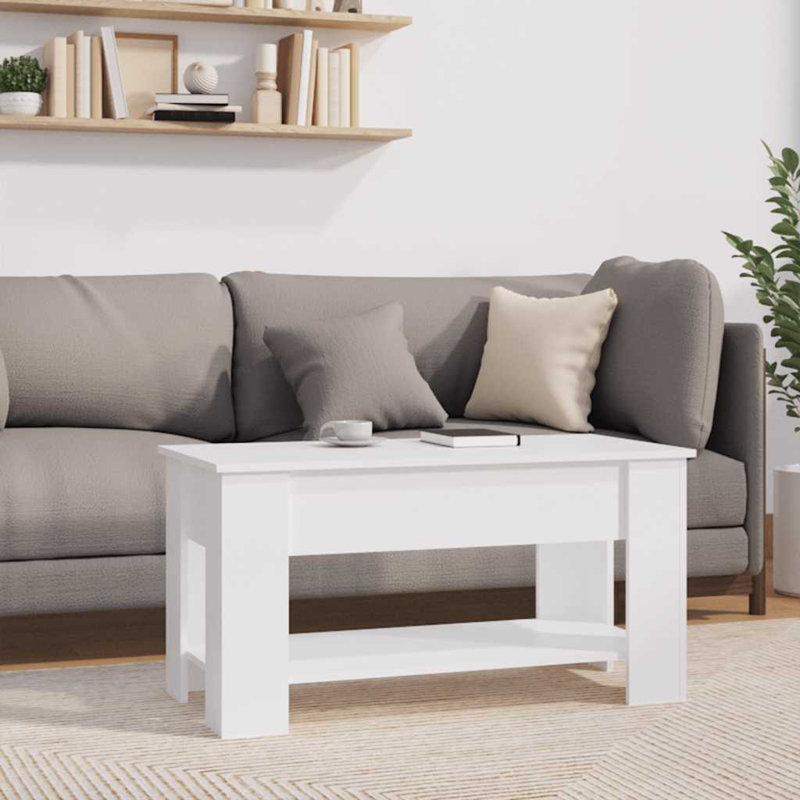 Malpaso Manufactured Wood Frame Single Coffee Table with Storage, Sonoma Oak, 16.1" H x 31.1" W x 19.3" D