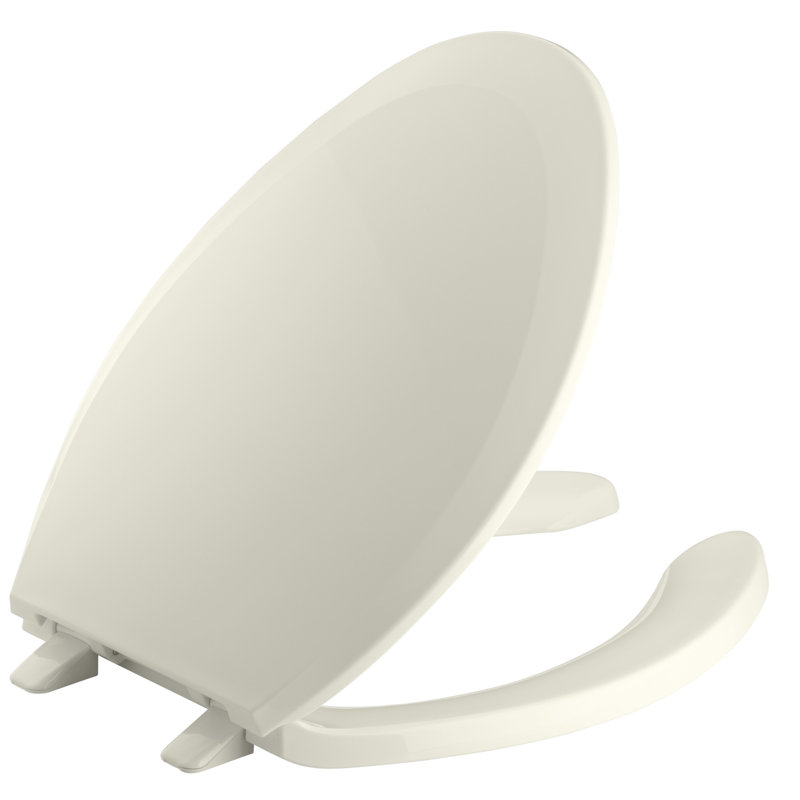 Kohler Lustra Elongated Toilet Seat, Biscuit