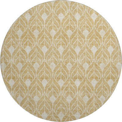 Premium Machine Washable Prisco Gold Rug