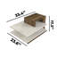 Table basse rectangulaire à usages multiples