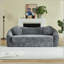 Canapé-lit courbé convertible 86 po 2 en 1 avec tissu chenille 86 po-132940860