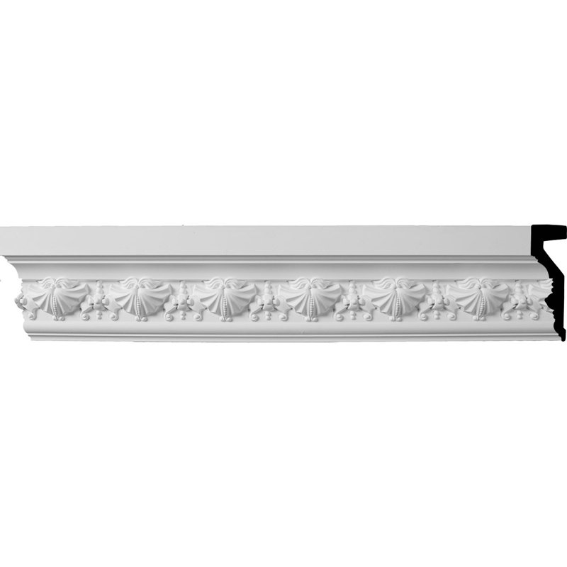 4 1/4"H x 1 1/4"P x 94 1/2"L (3 1/4" Repeat) Small Swag Panel Moulding