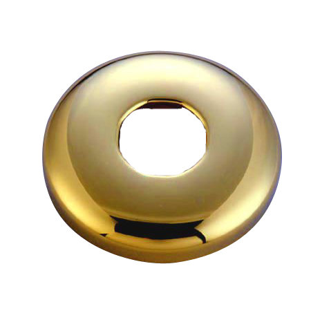 Hot Springs Shower Flange, Polished Brass