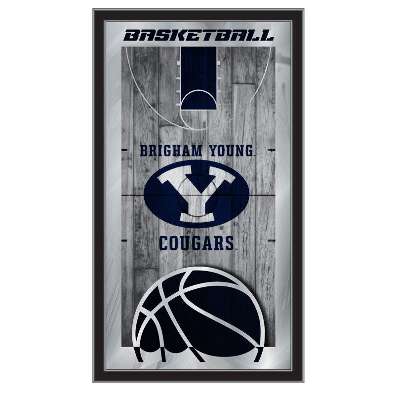 « basket mirror », impression encadrée NCAA, Brigham Young