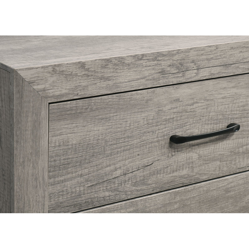 Ensemble de chambre avec lit plateforme Estol 3-1 Estol, Double, Bois flottant