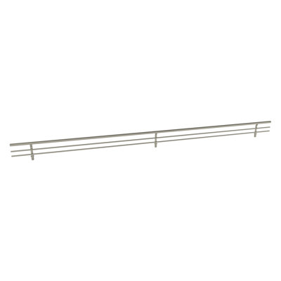 Satin Metal Classic 30" Shoe Shelf Rail