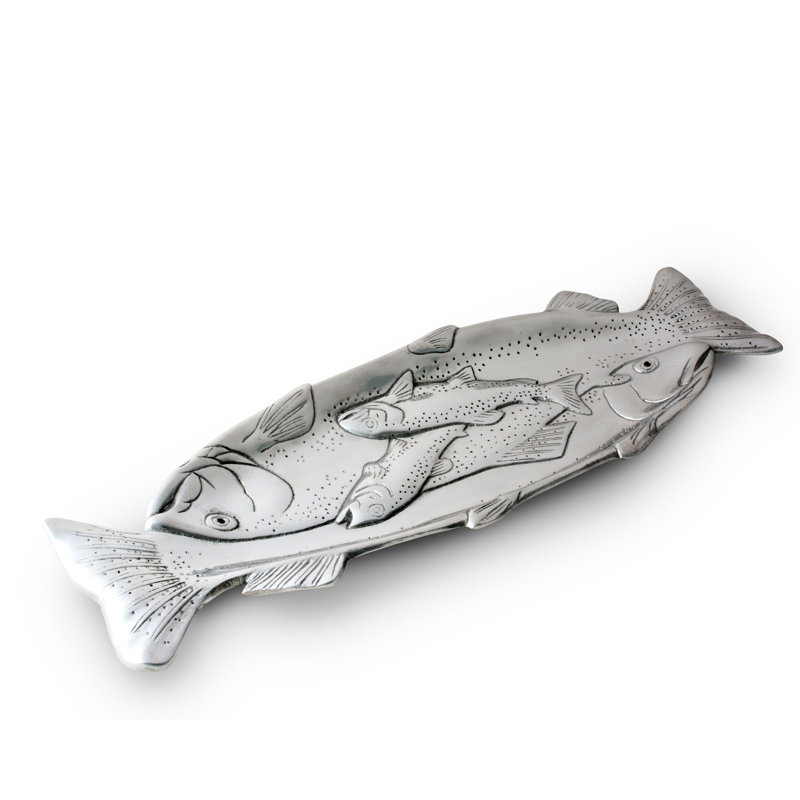 Coastal Metal Decorative Tray