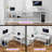 Toria 55'' L-Shaped Desk with Storage, Power Outlets and LED Strip-2046331507