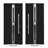 Deux Black Exterior Metal Prehung Front Entry Doors-59180953