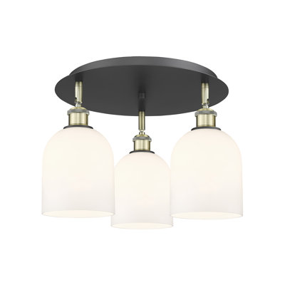 Odaniel Glass Semi Flush Mount