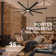 96" Ceiling Fan with LED Light and Remote Control Black