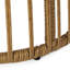 Faux siège et table d'appoint - Structure en fer, coussin brun avec tissu brun, fer, tissu