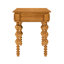 Table de bout vintage étroite en bois massif avec tiroir, côté pour le salon, matériaux naturels de haute qualité, chaleur, conception à bulles sur les pieds, tiroir de rangement en bois naturel et en bois d'hévéa, assemblage rapide, idéal