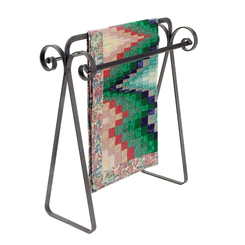 Handcrafted Scroll Quilt Rack