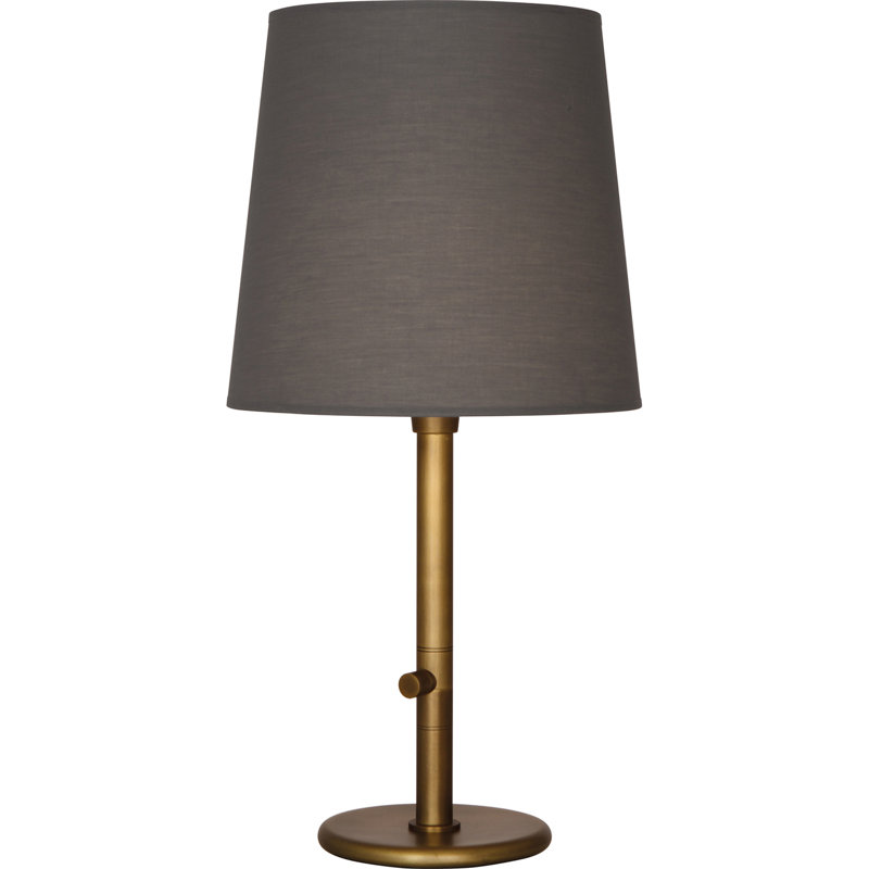 Buster Chica Table Lamp, Smoke Gray, Aged Brass