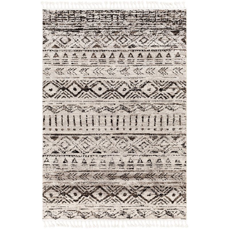 Tapis gris / brun Sorren, Rectangle 9 pi 2 po x 12 pi