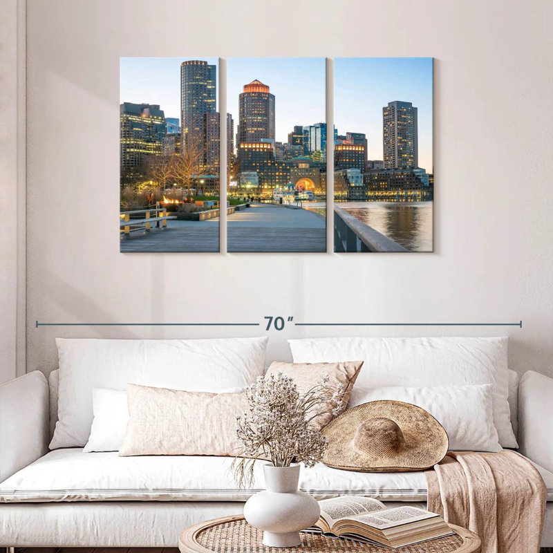 Nicci Boston Harborwalk, 28" H x 45" W