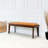Leather Bench With Buttons
