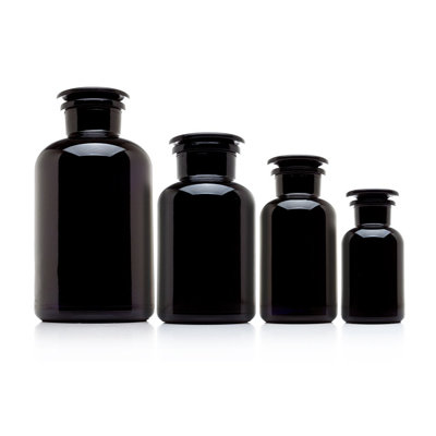 Ensemble de 4 pots d'apothicaire