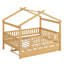 Lit maison avec lit gigogne-406374381