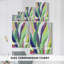 Toile tendue brillante avec abstraction tropicale V-Premium - prête à être accrochée-108969421