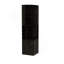 Armoire de coin Syrah, huit casiers à bouteilles, double porte, deux tablettes ouvertes - noir-960630389