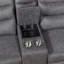 Ensemble de canapé inclinable 3 pièces gris