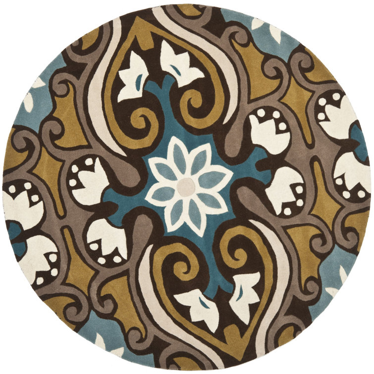 Amory Hand Tufted Wool Damask Rug