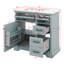 Meuble-lavabo autoportant 36 po avec lavabo en céramique, 2 tiroirs basculants et charnières de porte à fermeture en douceur-706218022