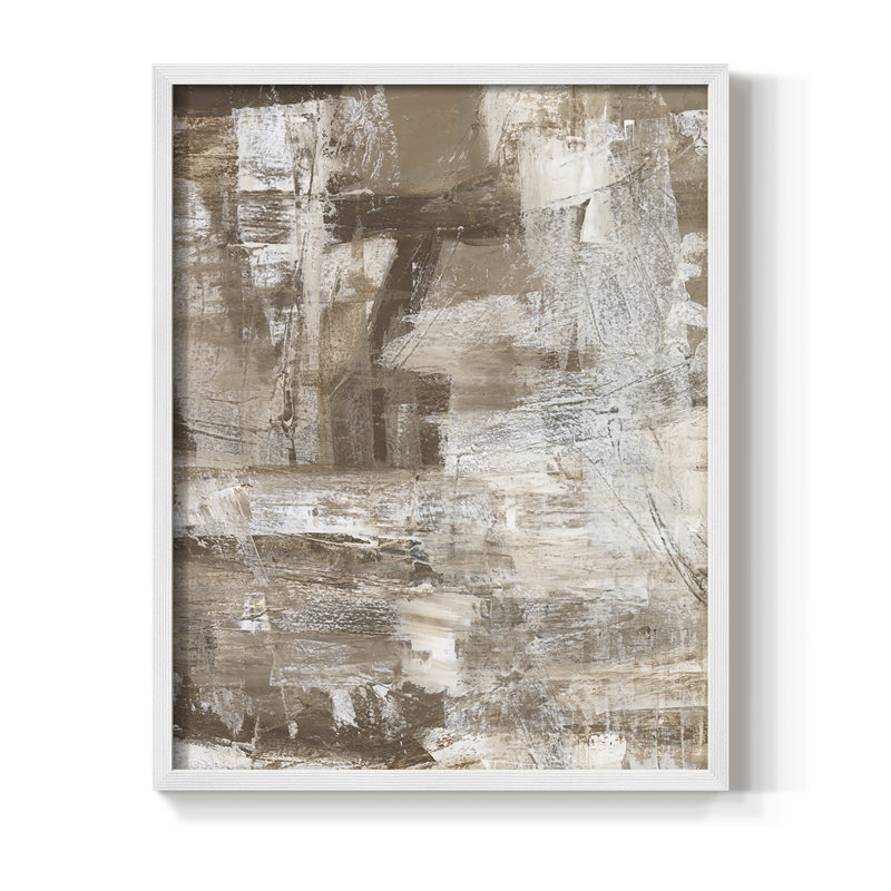 Bronzed II Framed Print - Solid Wood, White, 10" H x 8" W