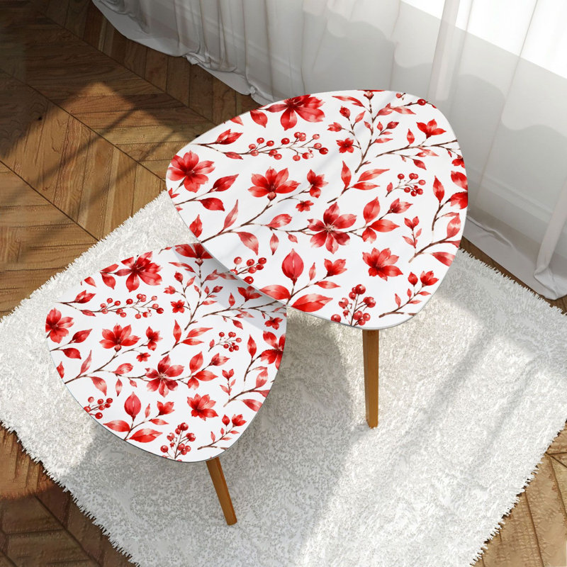 Ensemble de 2 tables gigognes Triangle