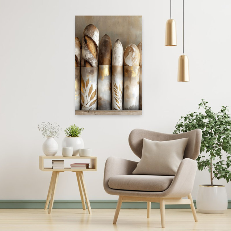 Art mural doré, art abstrait, 36" H x 24" W