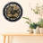 Desk wooden Clock Round 10 inches with Real Moving Gears (Transformable into a Wall Clock - detachable base) Canada Collection-1049897951