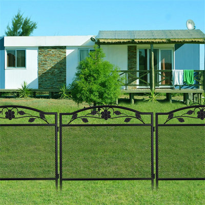 Outdoor Tall Metal Garden Fence