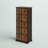 Wood Tall Cupboard Style 10 Drawer Chest with Bolted Ring Handles