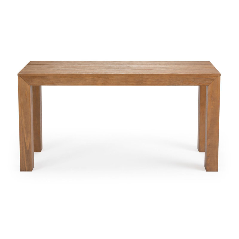 Chalonda Pine Solid Wood Dining Table, Pecan Wirebrush, 32" W x 60" L 