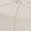 Modern Living Room In Cream - 48 ", tissu, bouton, bordure épaisse, aucun assemblage requis