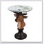 Élégante table d'appoint à tête de cerf avec une expression naturelle, parfaite pour rehausser le décor du salon et ajouter une touche de nature