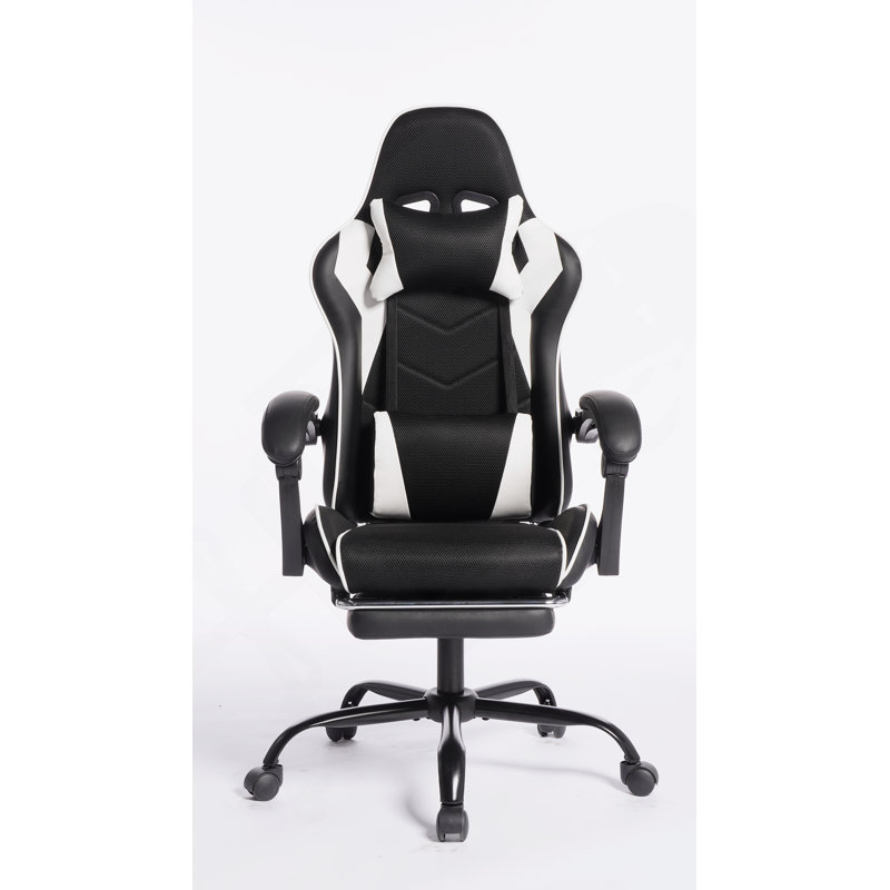 Fauteuil de jeu ergonomique en E-Sports avec massage et cuir PU, confortable et sécuritaire pour une utilisation prolongée