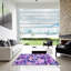 Tapis 100% à motifs lavables à la machine 2989 WSH-PAT1804-PUR--67976487