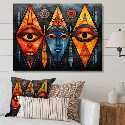 Motif tribal africain II sur toile