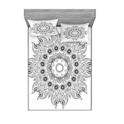 Microfiber Damask Sheet Set